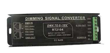 DMX 0 - 10V PWM Sinyal Dönüştürücü Tam Koruyucu Alüminyum Muhafaza Mevcut