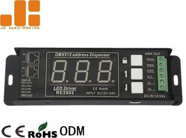 Dijital Ekran Adres Modu DC12V - 24V ile Tek Kanallı DMX Sinyal Ayırıcı